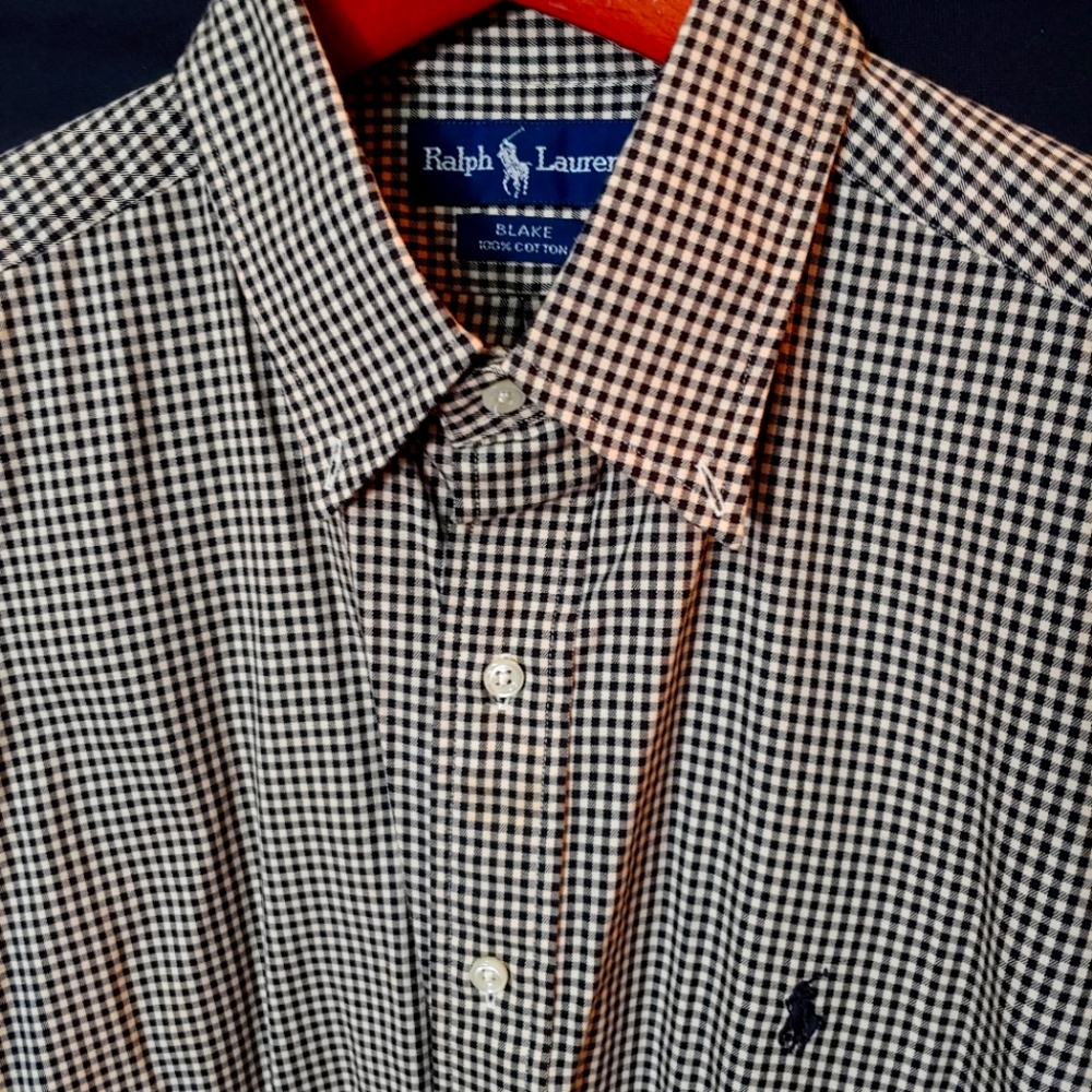 Men's Button down Polo Shirt by Ralph Lauren.